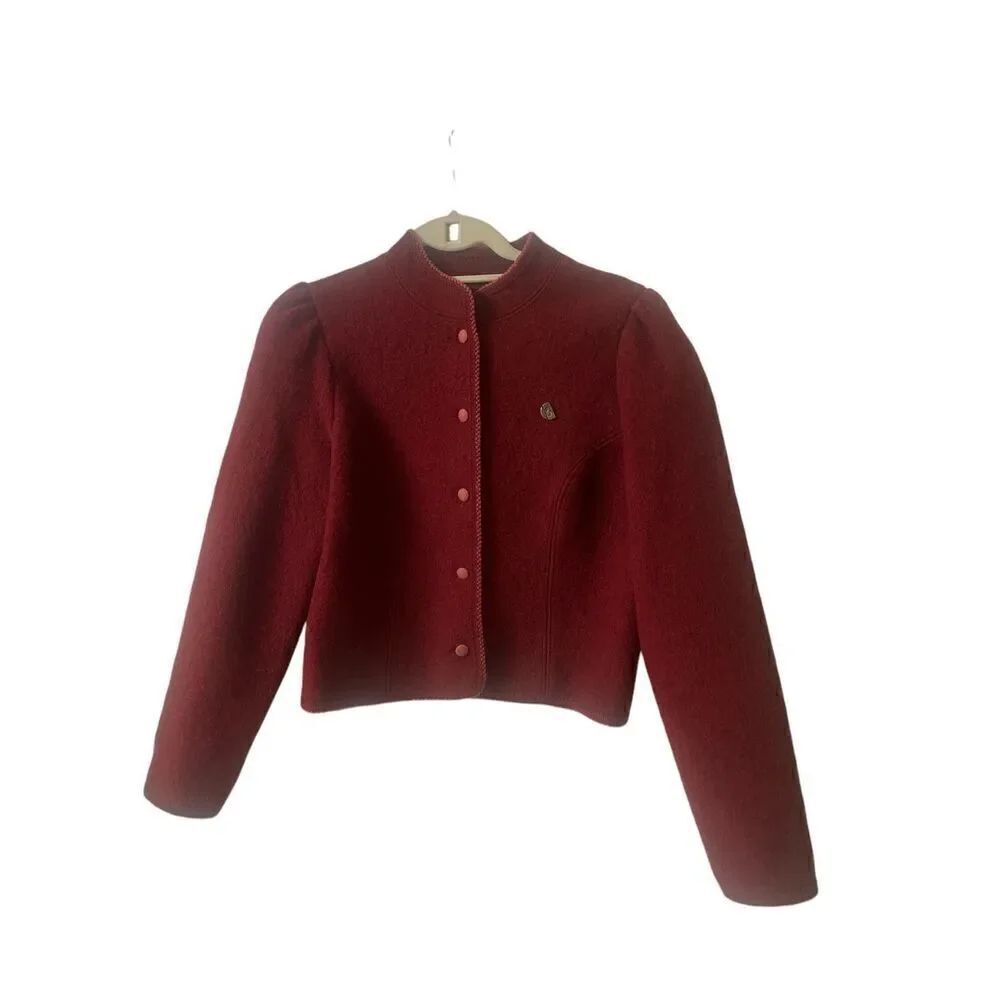 Giesswein wool jacket red sz 40